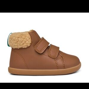 Ten Little Furry High Tops - Chestnut Brown - Size 8